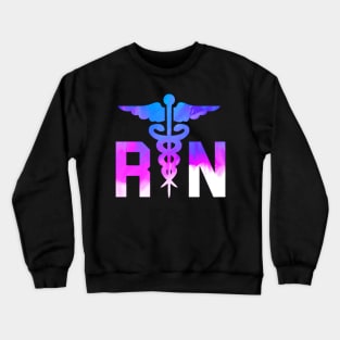 RN Nurse Women's T-Shirt Colorful Graphic Medical Nursing Health Crewneck Sweatshirt